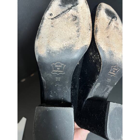 FREE PEOPLE CECILE BLACK VELVET ANKLE BOOT WOMENS SHOES SIZE 38 US 7.5 - Picture 7 of 8